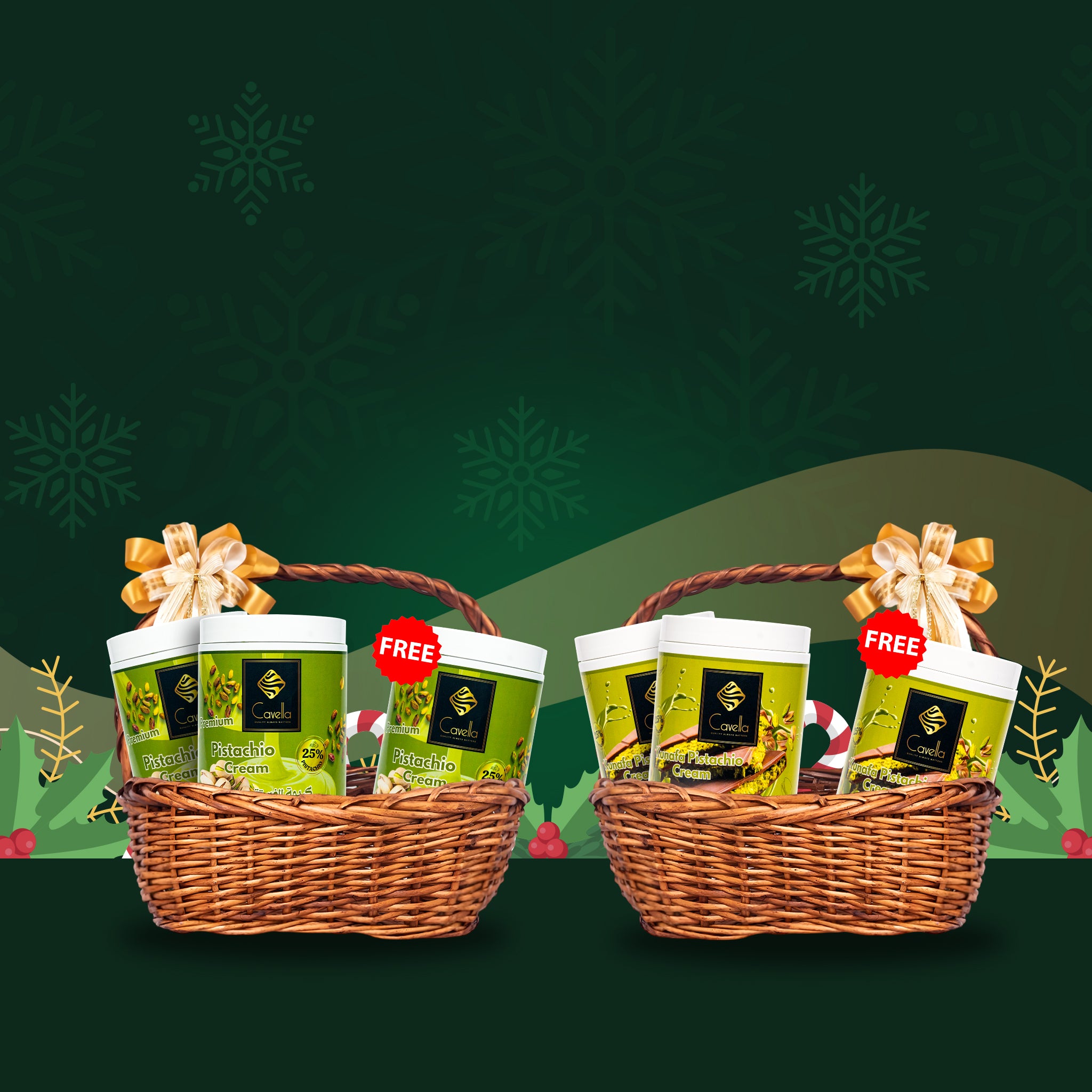 Buy 2 Cavella Pistacio Cream Sauce 1kg Get FREE 1kg PPC or KPC