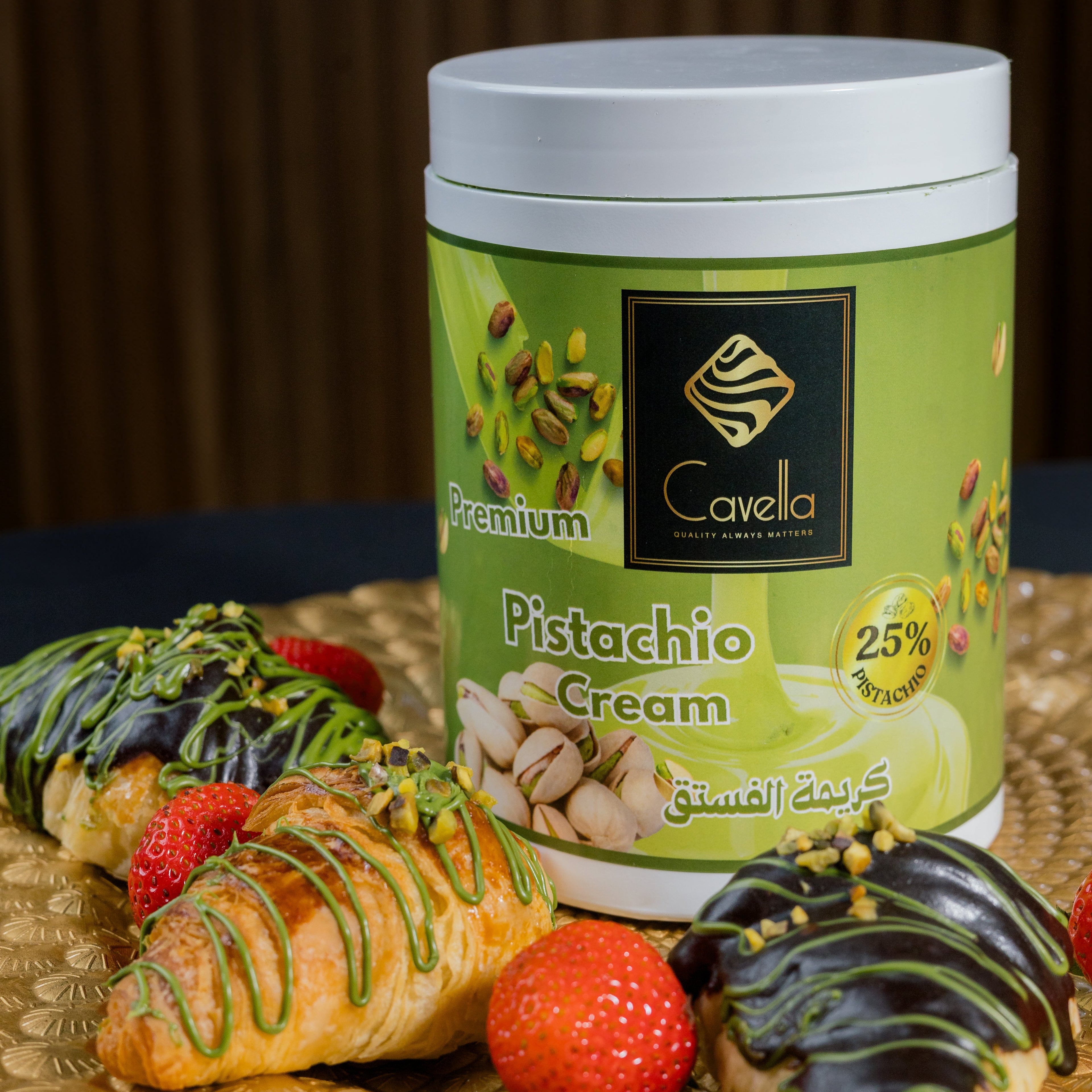 Cavella Pistachio spread cream 25% 1KG