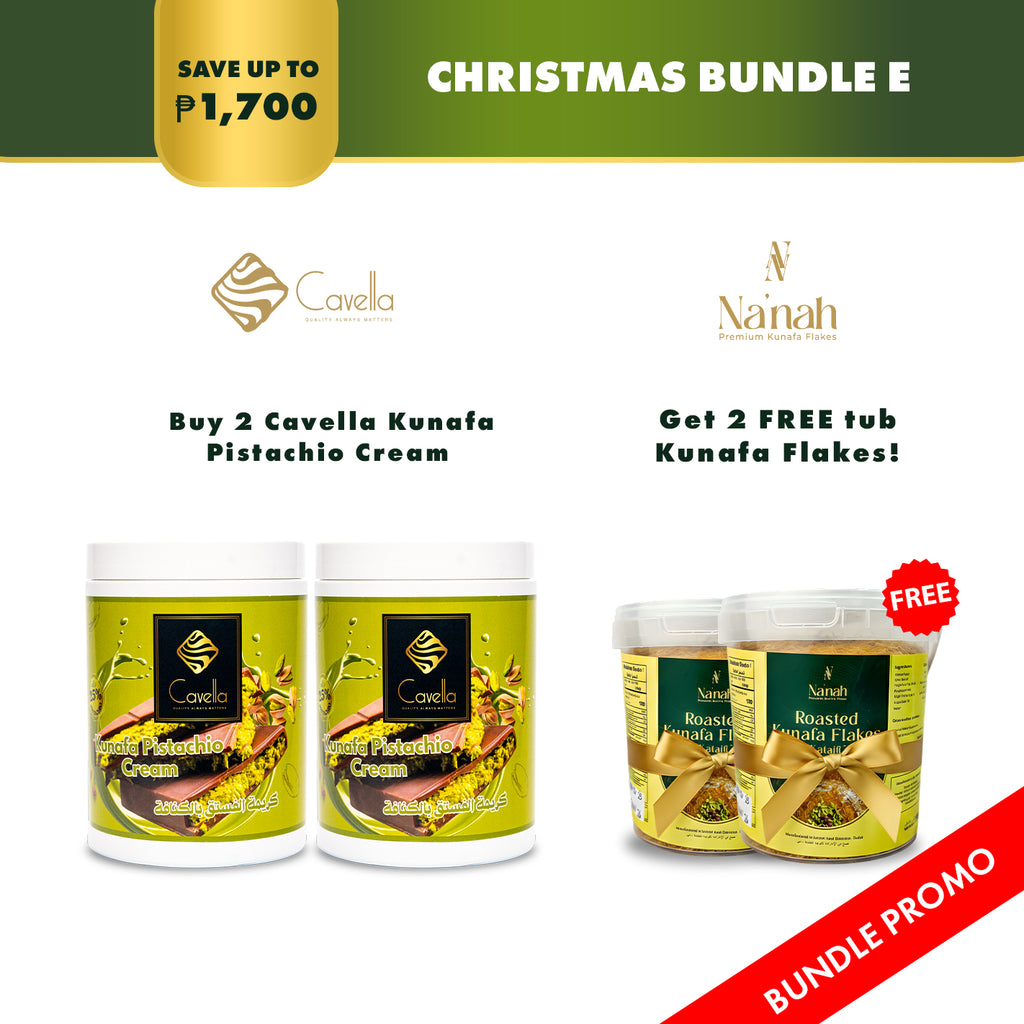 Buy 2 Cavella Kunafa Pistachio Cream Get Free 2 Kunafa Flakes 350g