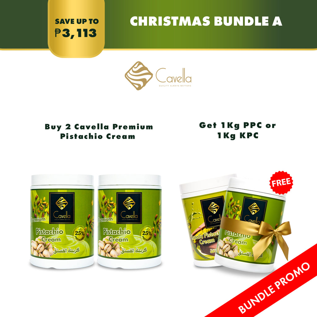 Buy 2 Cavella Pistacio Cream Sauce 1kg Get FREE 1kg PPC or KPC